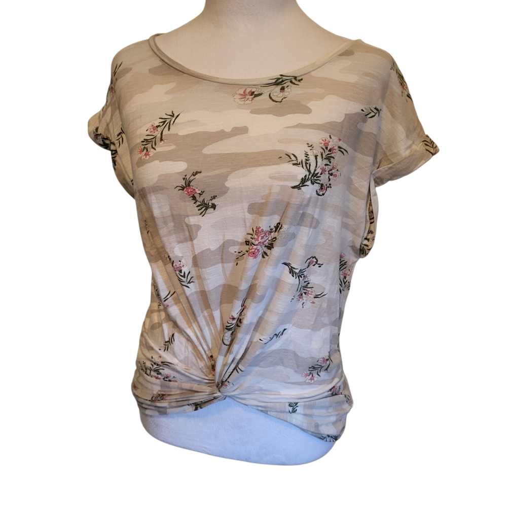 Lucky Brand Twist Front Tee sz XS